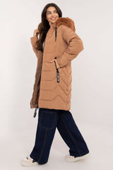 Urban style quilted texture down jacket