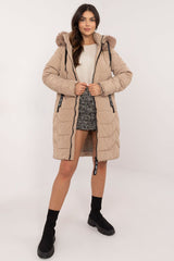 Urban style quilted texture down jacket