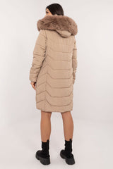 Urban style quilted texture down jacket