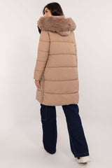 Quilted detachable hood winter jacket