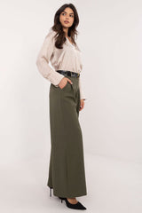 Women high waist wide leg trousers