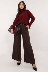 Women high waist wide leg trousers