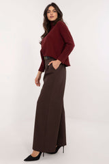 Women high waist wide leg trousers