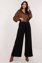 Women high waist wide leg trousers