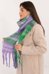 Elegant classic checkered pattern scarf