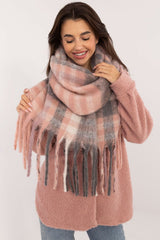 Elegant classic checkered pattern scarf