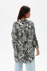 Long sleeve animal patterns shirt