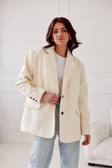 Long sleeves loose cut jacket