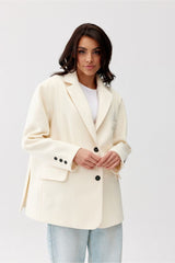 Long sleeves loose cut jacket