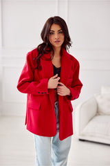 Long sleeves loose cut jacket