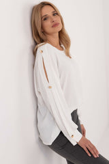 Elegant Long sleeves with slits blouse