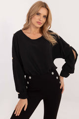 Elegant Long sleeves with slits blouse