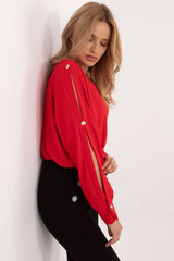 Elegant Long sleeves with slits blouse