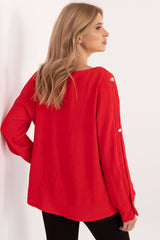 Elegant Long sleeves with slits blouse