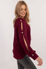 Elegant Long sleeves with slits blouse