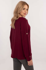 Elegant Long sleeves with slits blouse