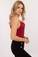 Elegant top with adjustable straps