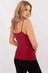 Elegant top with adjustable straps