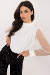 Elegant formal blouse with subtle