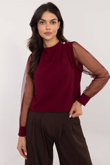 Elegant formal blouse with subtle