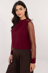 Elegant formal blouse with subtle