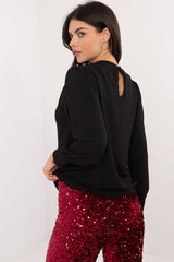 Elegant long sleeves formal blouse with a subtle