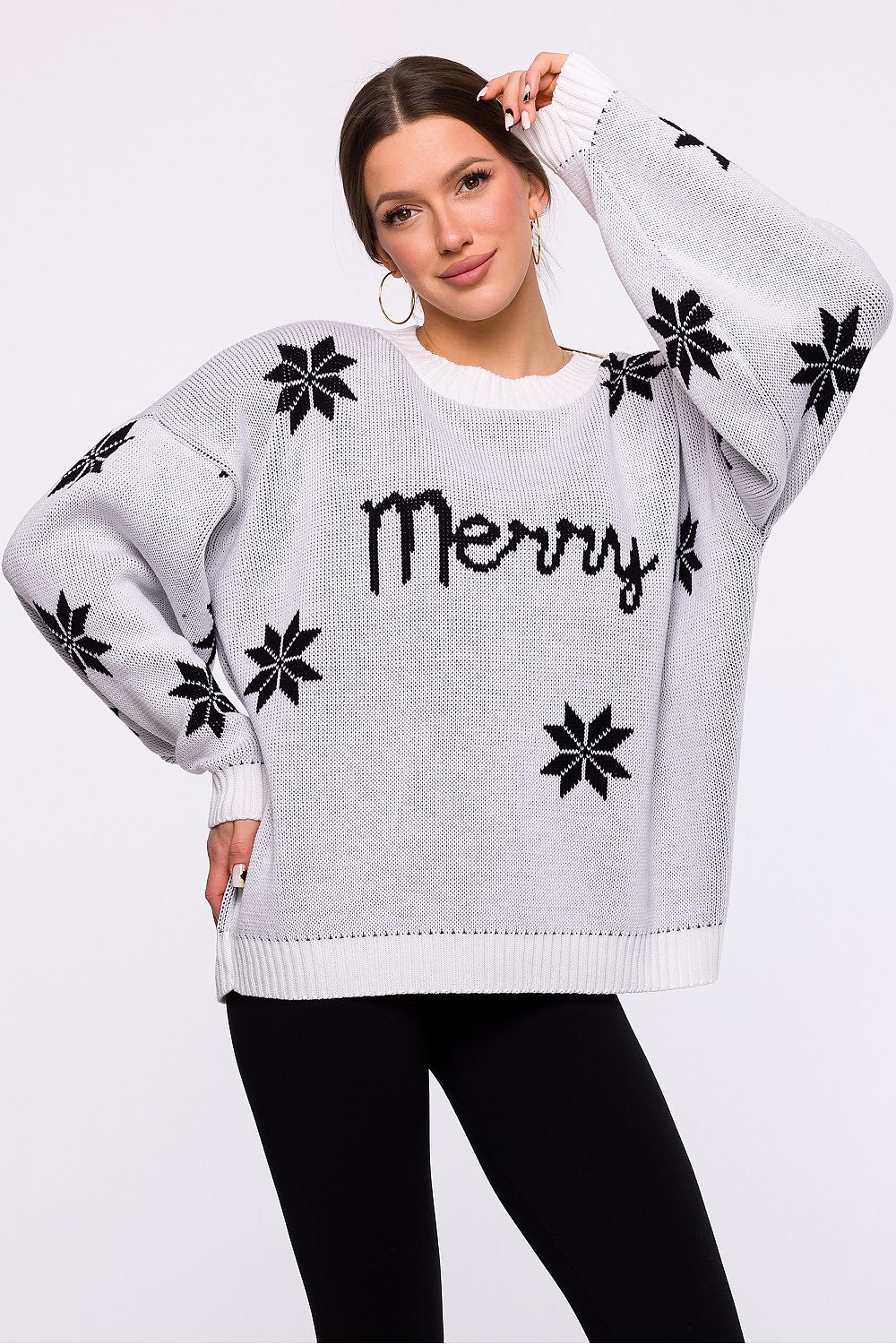 Christmas sweater in a loose oversized cut