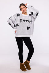 Christmas sweater in a loose oversized cut