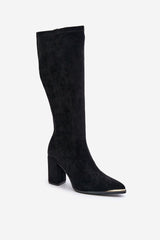 Stylish pointed toes heel boots