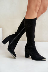 Stylish pointed toes heel boots