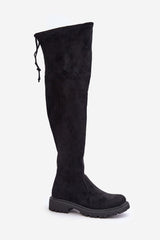 Women's stylish faux suede knee-high boots