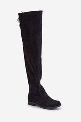 Women's ecological suede knee-high boots