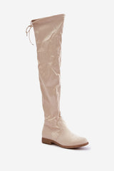 Women's ecological suede knee-high boots