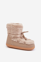 Women's snow boots with fur