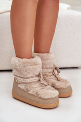 Women's snow boots with fur