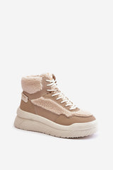 Lee Cooper sheepskin fur sneakers