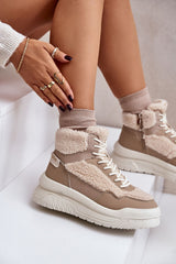 Lee Cooper sheepskin fur sneakers