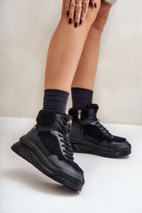 Lee Cooper sheepskin fur sneakers