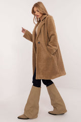 Elegant lightweight winter knee-length coat