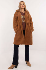 Elegant lightweight winter knee-length coat