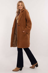 Elegant lightweight winter knee-length coat