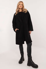 Elegant lightweight winter knee-length coat