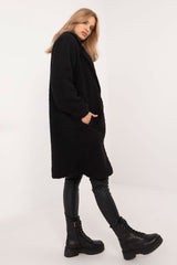 Elegant lightweight winter knee-length coat