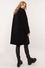 Elegant lightweight winter knee-length coat