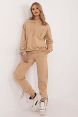 Stylish hoodie and pants tracksuit set