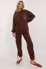 Stylish hoodie and pants tracksuit set