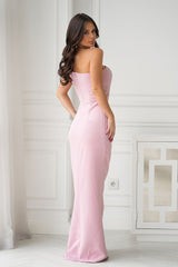 Unique Sequin One Shoulder Long Side Slit Evening dress