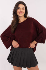 Trendy 3/4 sleeves oversize sweater