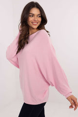 Long sleeves smooth pattern oversized sweater