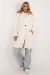 Elegant lightweight winter knee-length coat